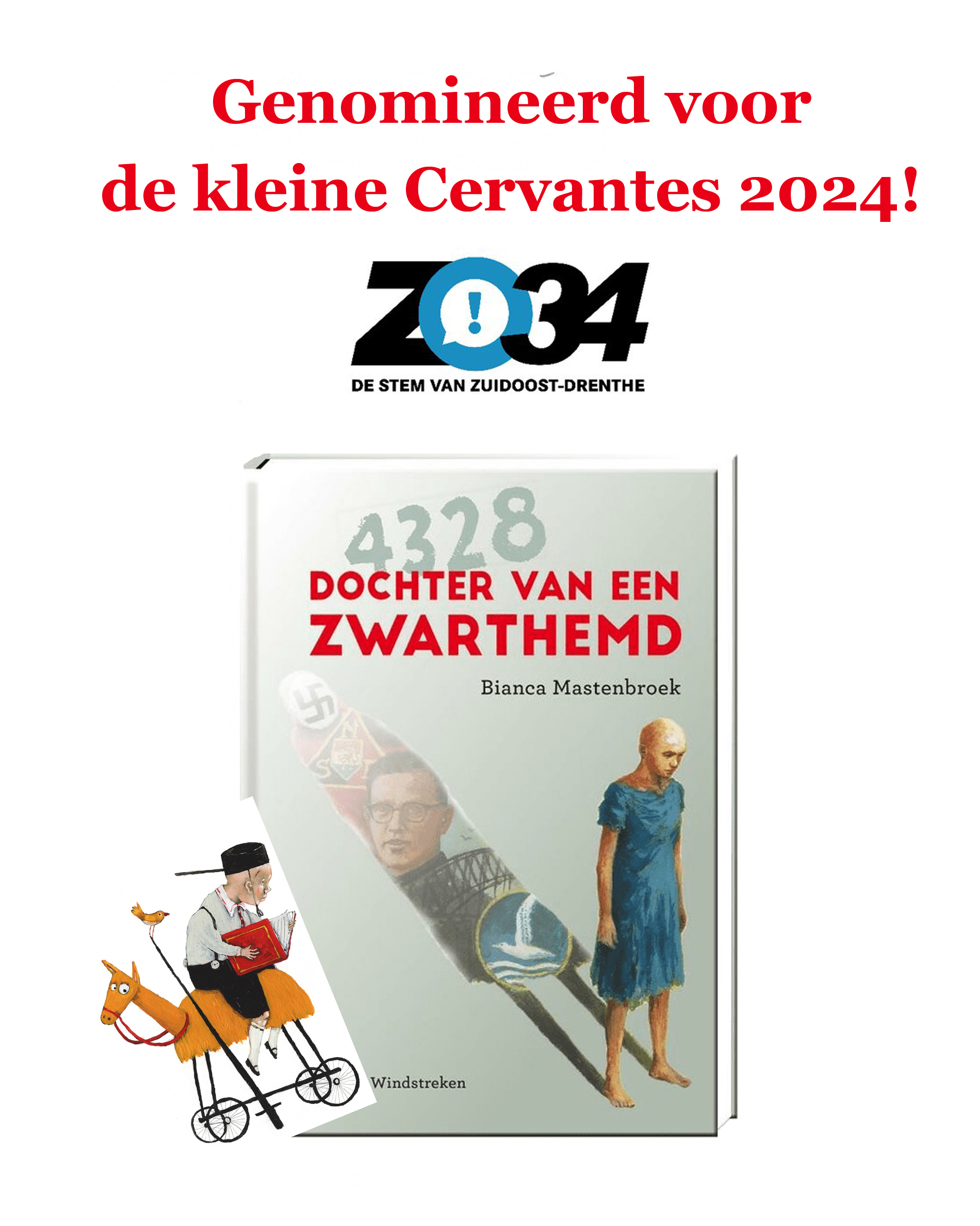 Interview op Radio Zo!34 vanwege nominatie Dochter van een zwarthemd genomineerd